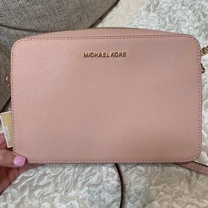 Pastel Pink Jet Set Large crossbody Bag